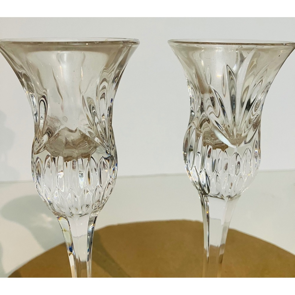 Princess House Candlestick Holders Clear cryExcellent Crystal Heritage Set